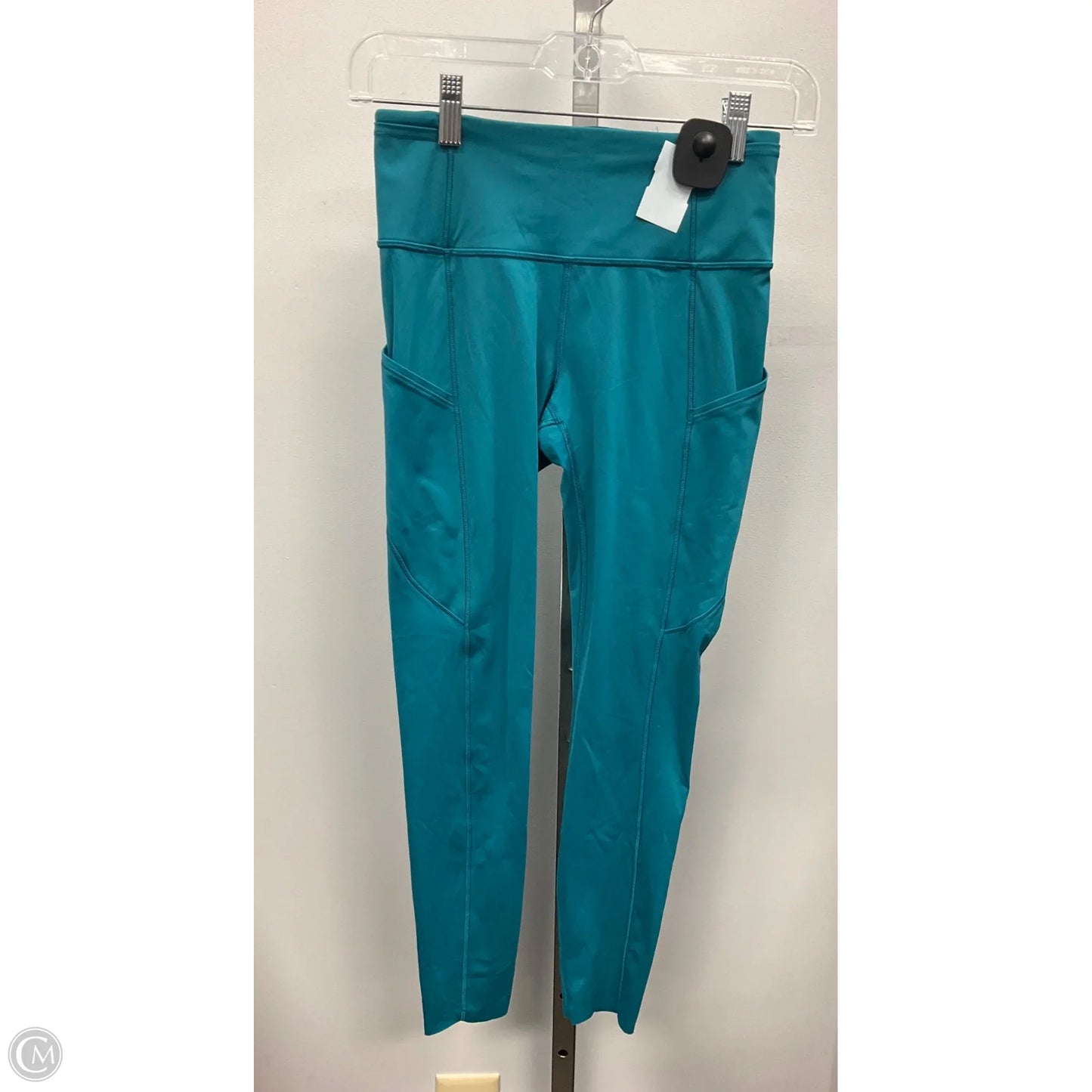 Athletic Capris By Lululemon In Teal, Size: 4