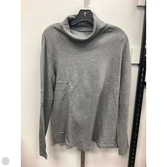 Top Long Sleeve By Lands End In Grey, Size: L