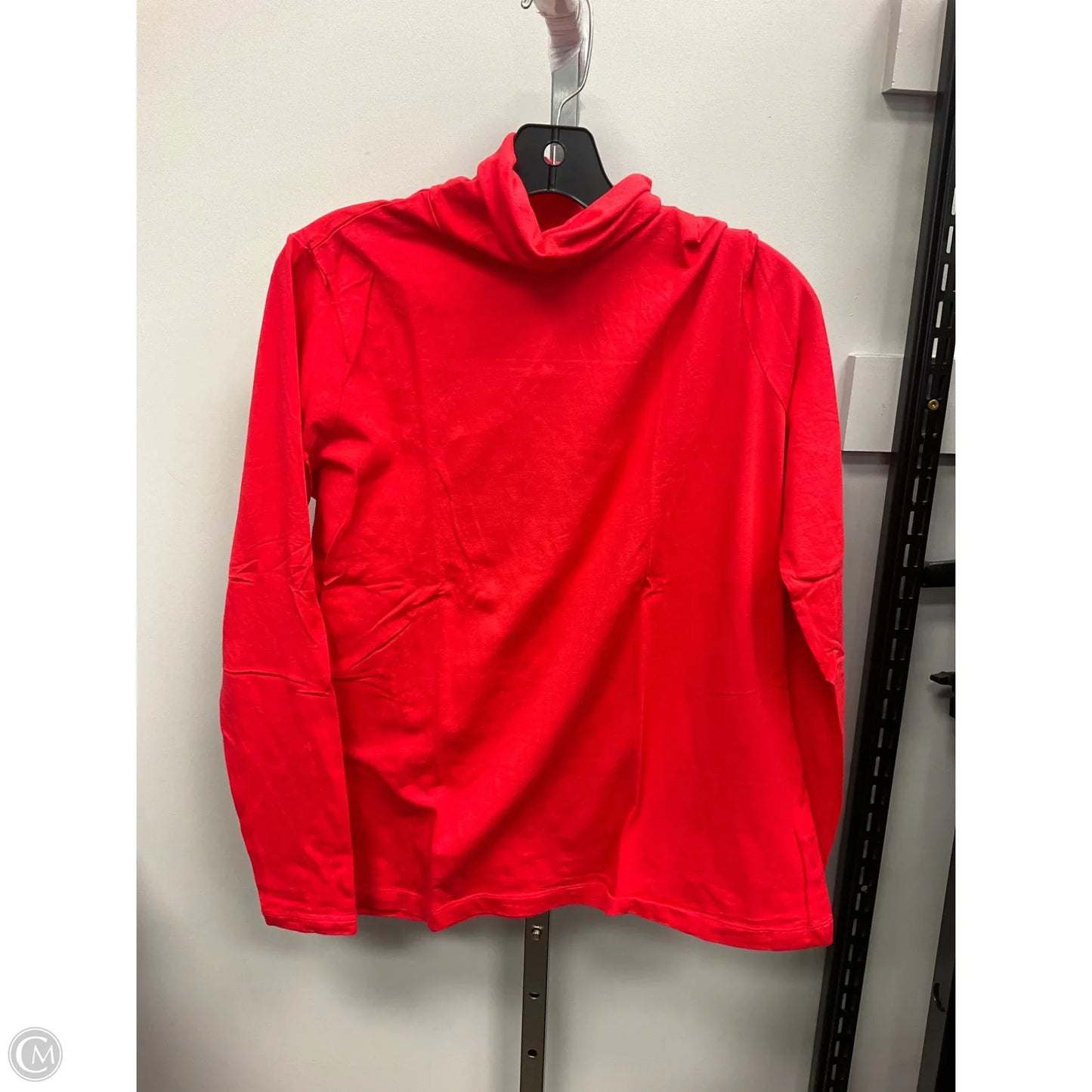Top Long Sleeve By Lands End In Red, Size: L