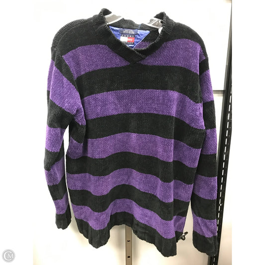 Sweater By Tommy Hilfiger In Black & Purple, Size: S