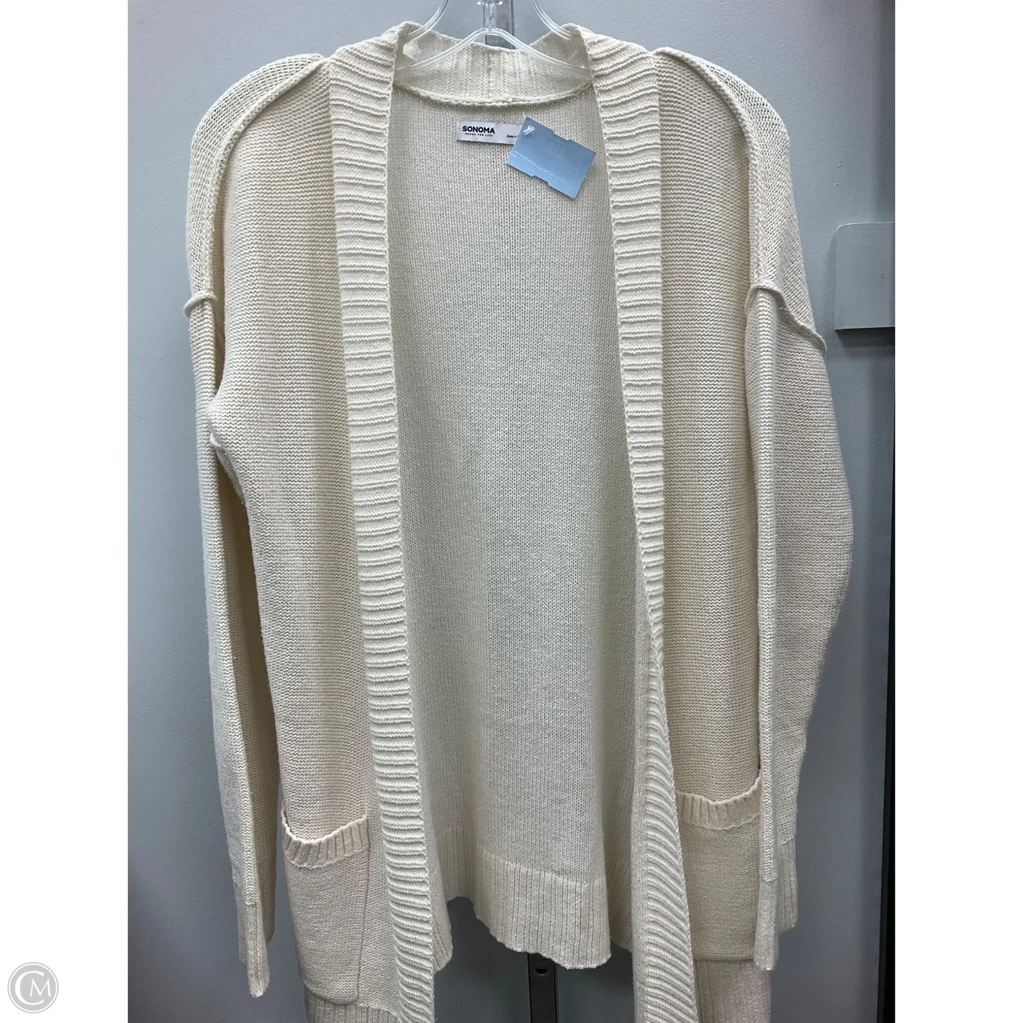 Sweater Cardigan By Sonoma In Beige, Size: Sp
