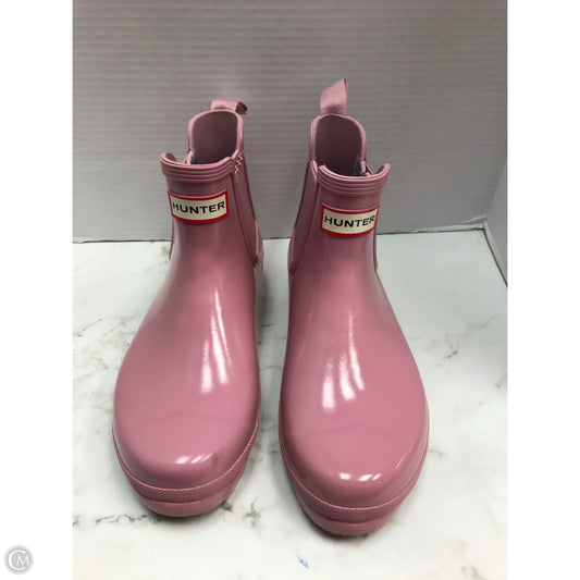 Boots Rain By Hunter In Pink, Size: 8