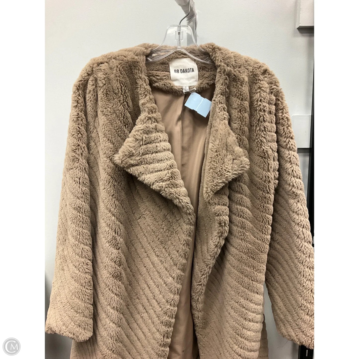 Coat Faux Fur & Sherpa By Bb Dakota In Taupe, Size: S
