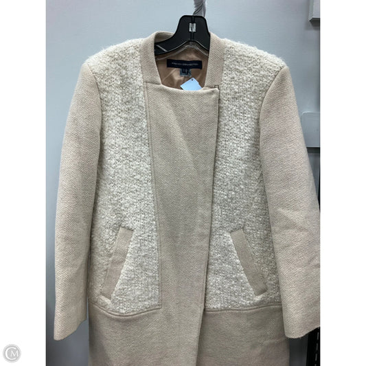 Coat Wool By French Connection In Cream, Size: 8