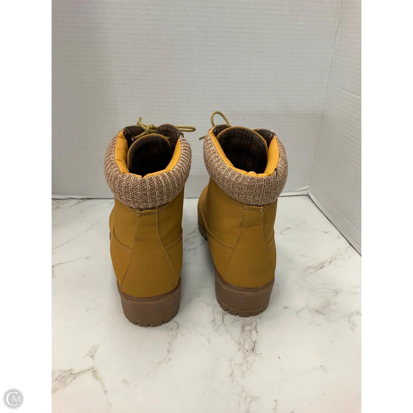 Boots Hiking By Cme In Gold, Size: 10
