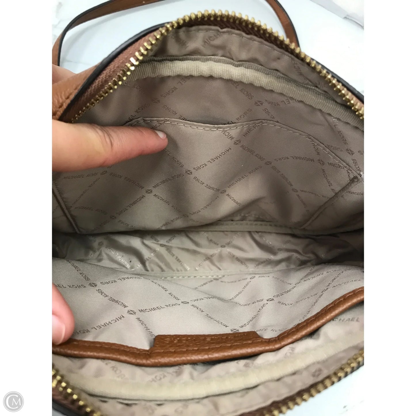 Crossbody Designer By Michael Kors, Size: Medium