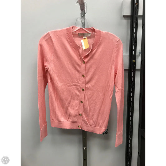 Sweater Cardigan By Loft In Peach, Size: Xs