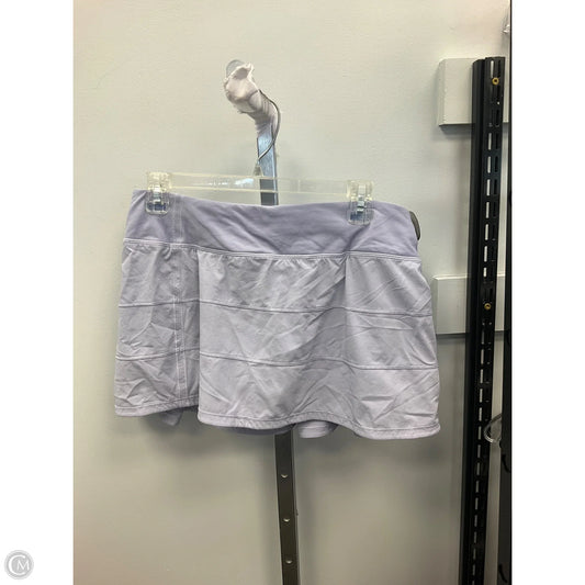 Athletic Skort By Lululemon In Purple, Size: 8
