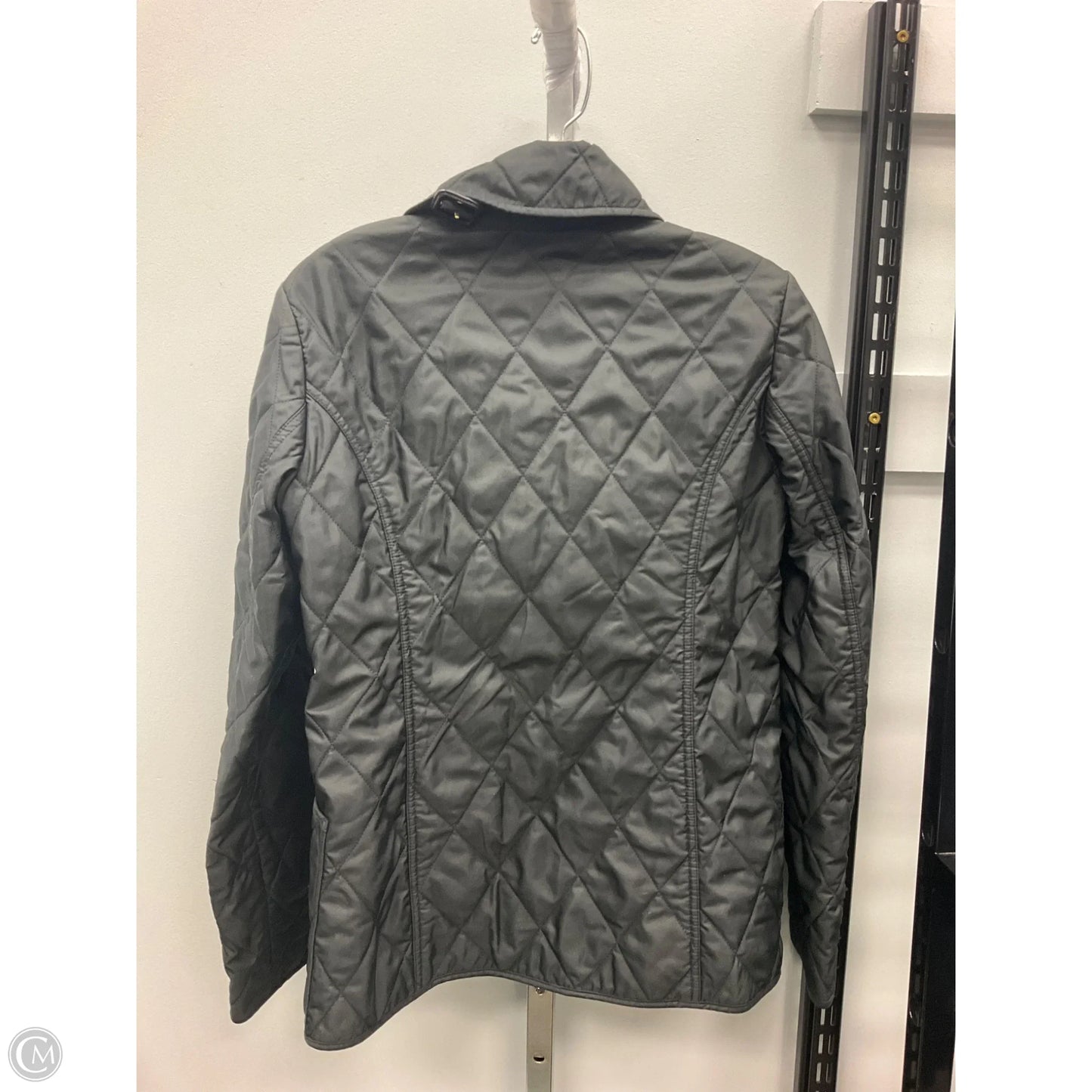 Jacket Luxury Designer By Burberry In Black, Size: M