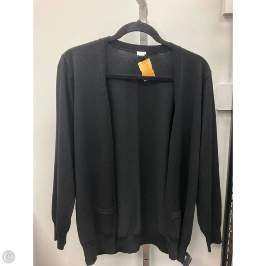 Sweater Cardigan By Isaac Mizrahi In Black, Size: Xl