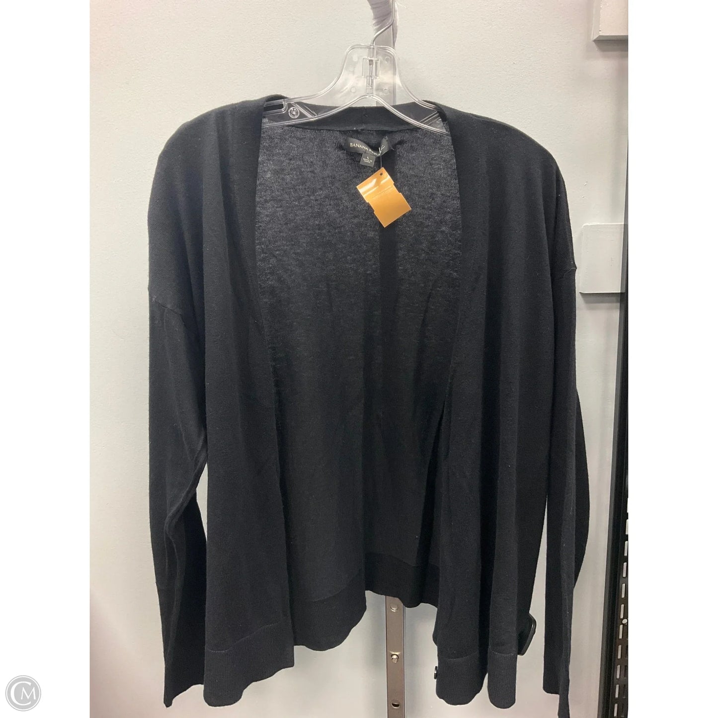 Sweater Cardigan By Banana Republic In Black, Size: L