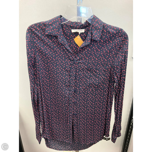 Top Long Sleeve By Beachlunchlounge In Blue & Red, Size: S