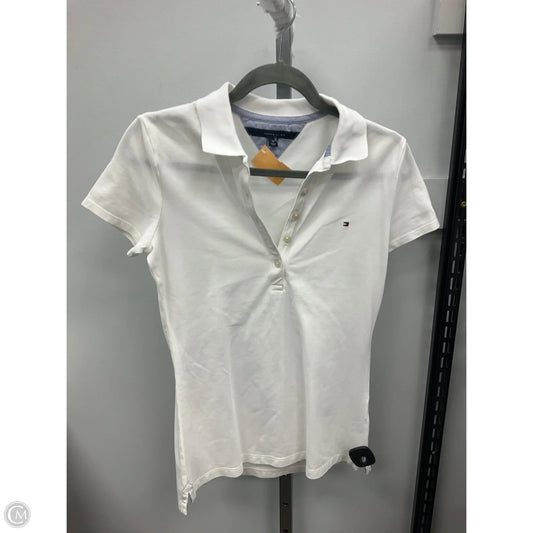 Top Short Sleeve By Tommy Hilfiger In White, Size: S
