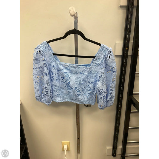 Top Short Sleeve By New York And Co In Blue, Size: M