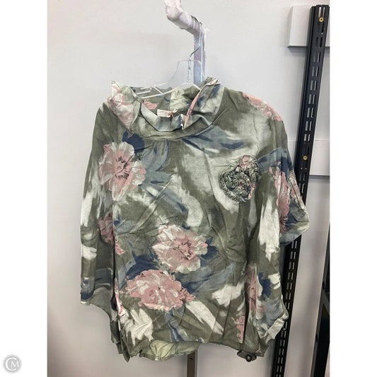 Top Short Sleeve By Cmc In Floral Print, Size: L