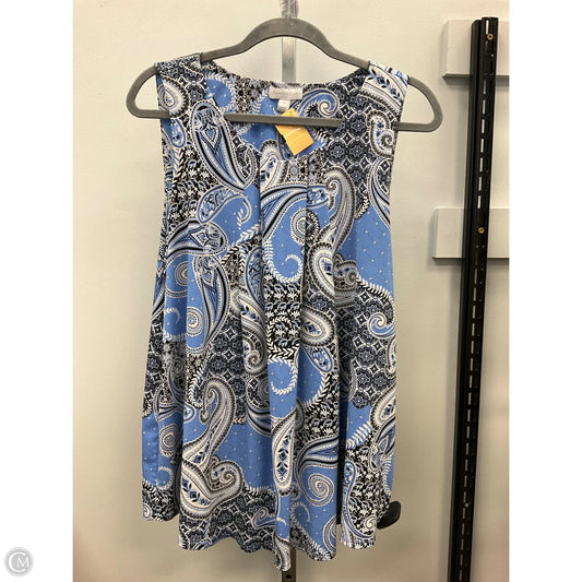 Top Sleeveless By Charter Club In Paisley Print, Size: Xxl