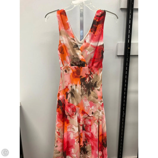 Dress Casual Midi By Dressbarn In Floral Print, Size: 8