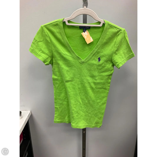 Top Short Sleeve By Ralph Lauren Blue Label In Green, Size: S