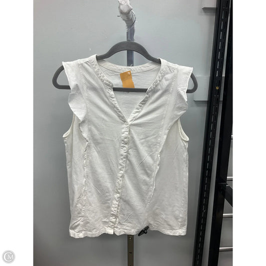 Top Sleeveless By Sonoma In White, Size: M