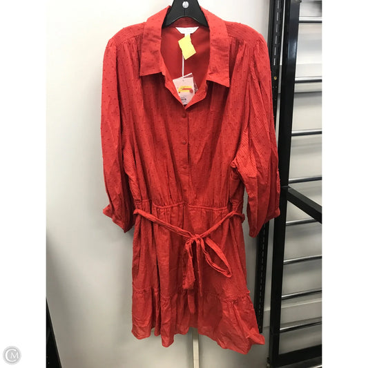 Dress Casual Short By Lc Lauren Conrad In Copper, Size: 2x