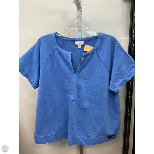 Top Short Sleeve By J. Jill In Blue, Size: L