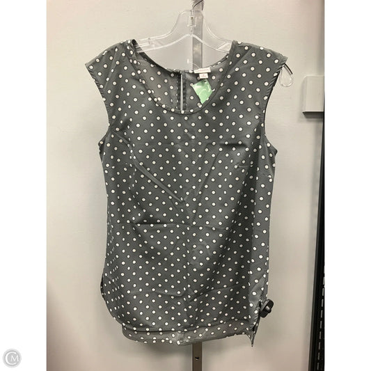 Top Sleeveless By Merona In Grey & White, Size: S