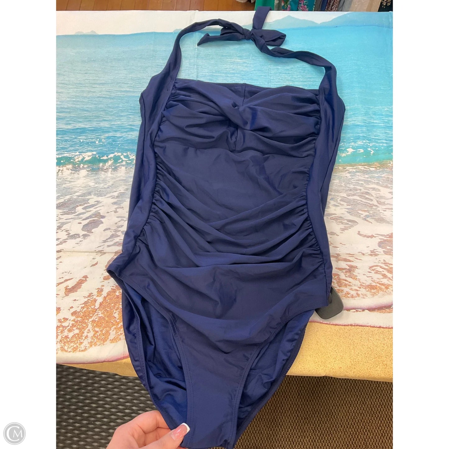 Swimsuit By Clothes Mentor In Navy, Size: L