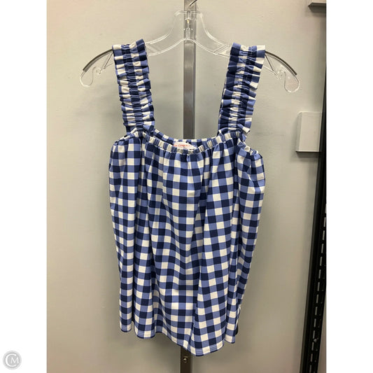 Top Sleeveless By Jude Connally In Checkered Pattern, Size: S