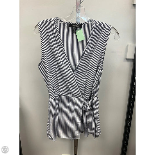 Top Sleeveless By Ellen Tracy In Striped Pattern, Size: S