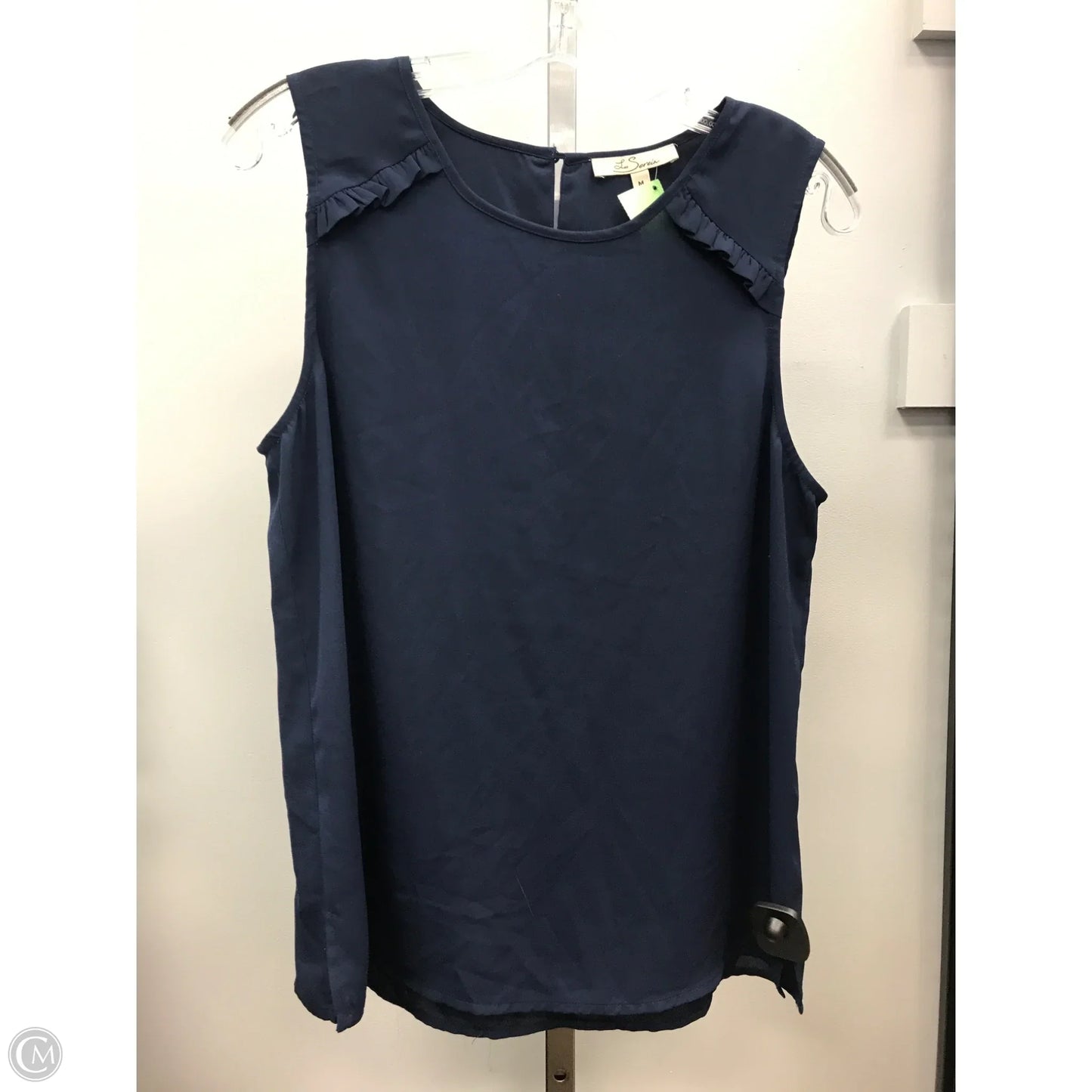 Top Sleeveless By Clothes Mentor In Navy, Size: M