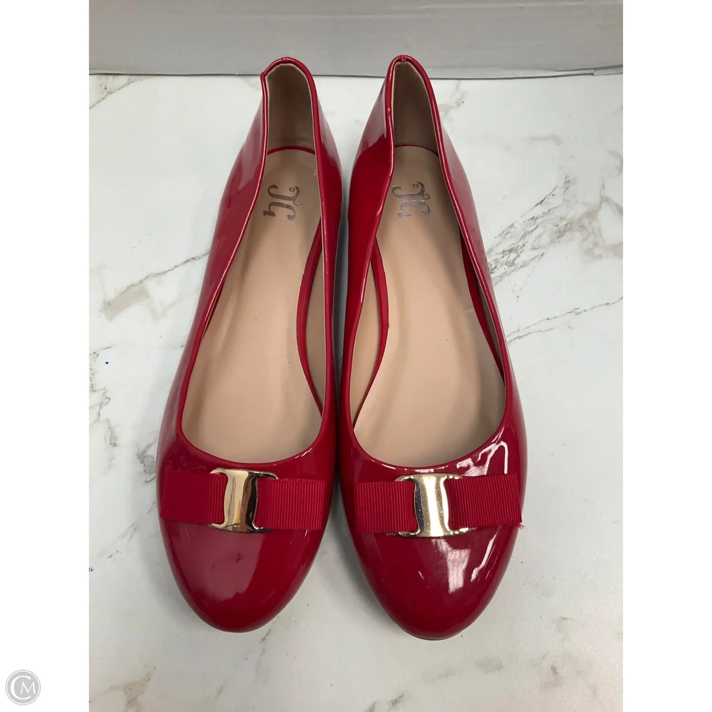 Shoes Flats By Clothes Mentor In Red, Size: 10