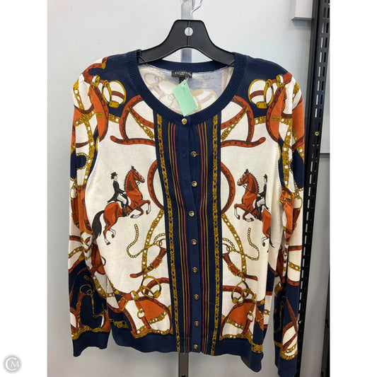 Cardigan By Talbots In Multi-colored, Size: Lp