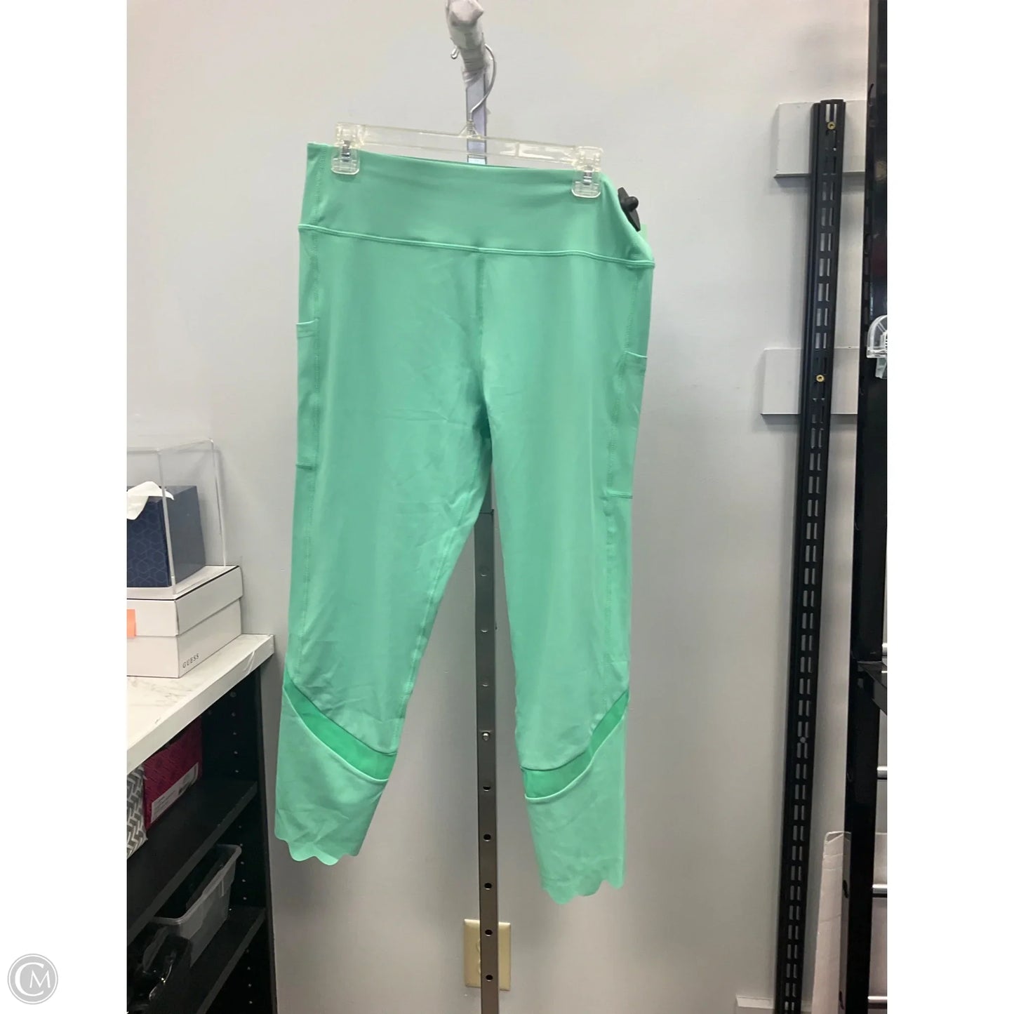 Athletic Capris By Fila In Green, Size: Xl