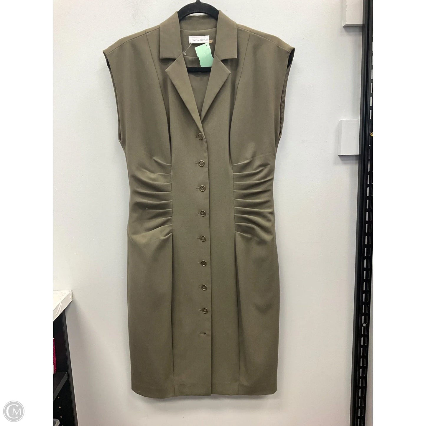 Dress Casual Short By Calvin Klein In Green, Size: 6