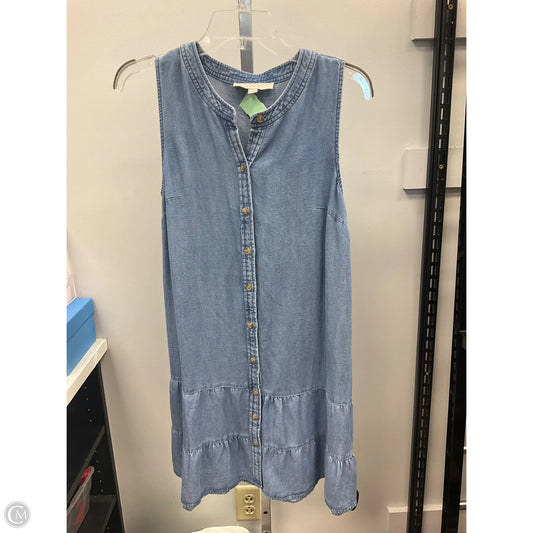 Dress Casual Short By Loft In Blue Denim, Size: S