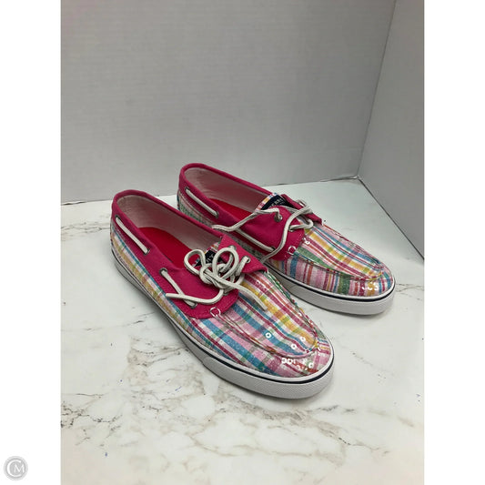 Shoes Heels Platform By Sperry In Plaid Pattern, Size: 11