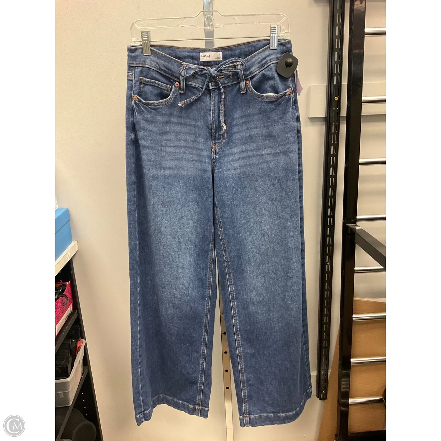 Jeans Wide Leg By Sonoma In Blue Denim, Size: 6