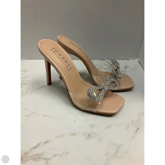 Sandals Heels Stiletto By Dream Pairs In Clear, Size: 6.5