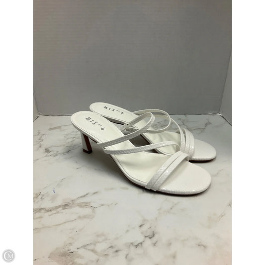 Shoes Heels Kitten By Mix No 6 In White, Size: 9