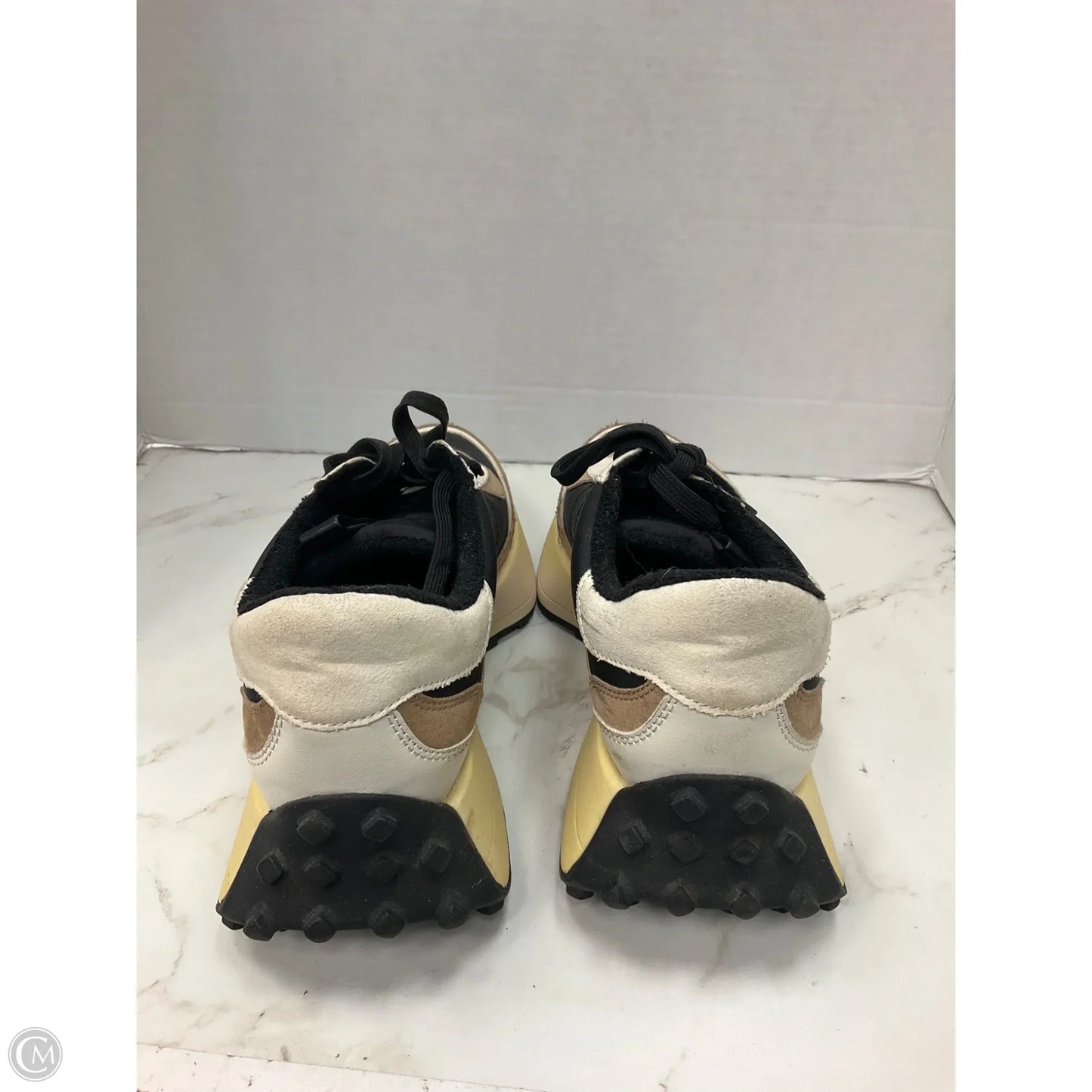 Shoes Sneakers By Steve Madden In Black & Tan, Size: 8
