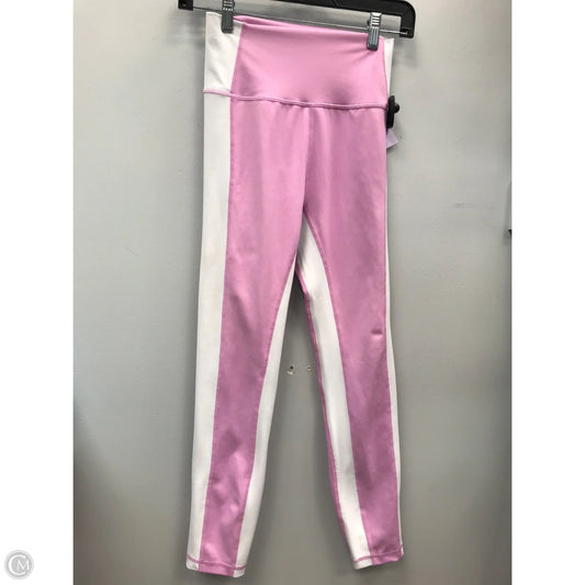 Athletic Capris By Wilo In Pink & White, Size: S