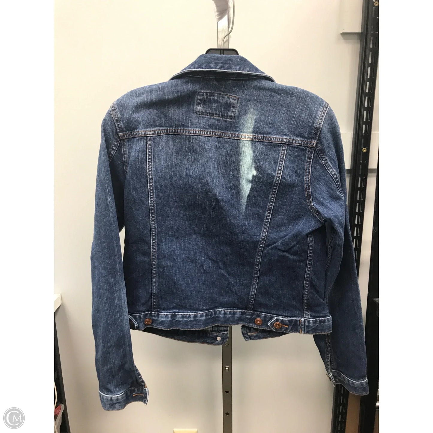 Jacket Denim By Loft In Blue Denim, Size: Small