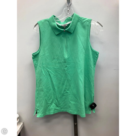 Top Sleeveless By Talbots In Green, Size: S