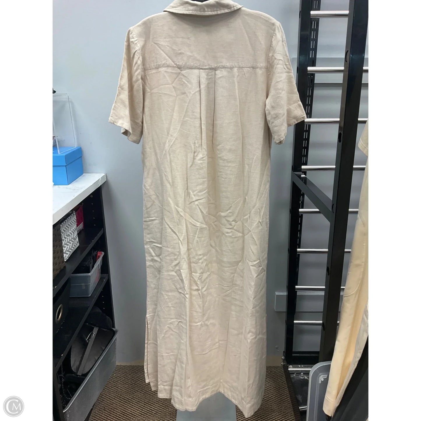 Dress Casual Maxi By Cmc In Beige, Size: M
