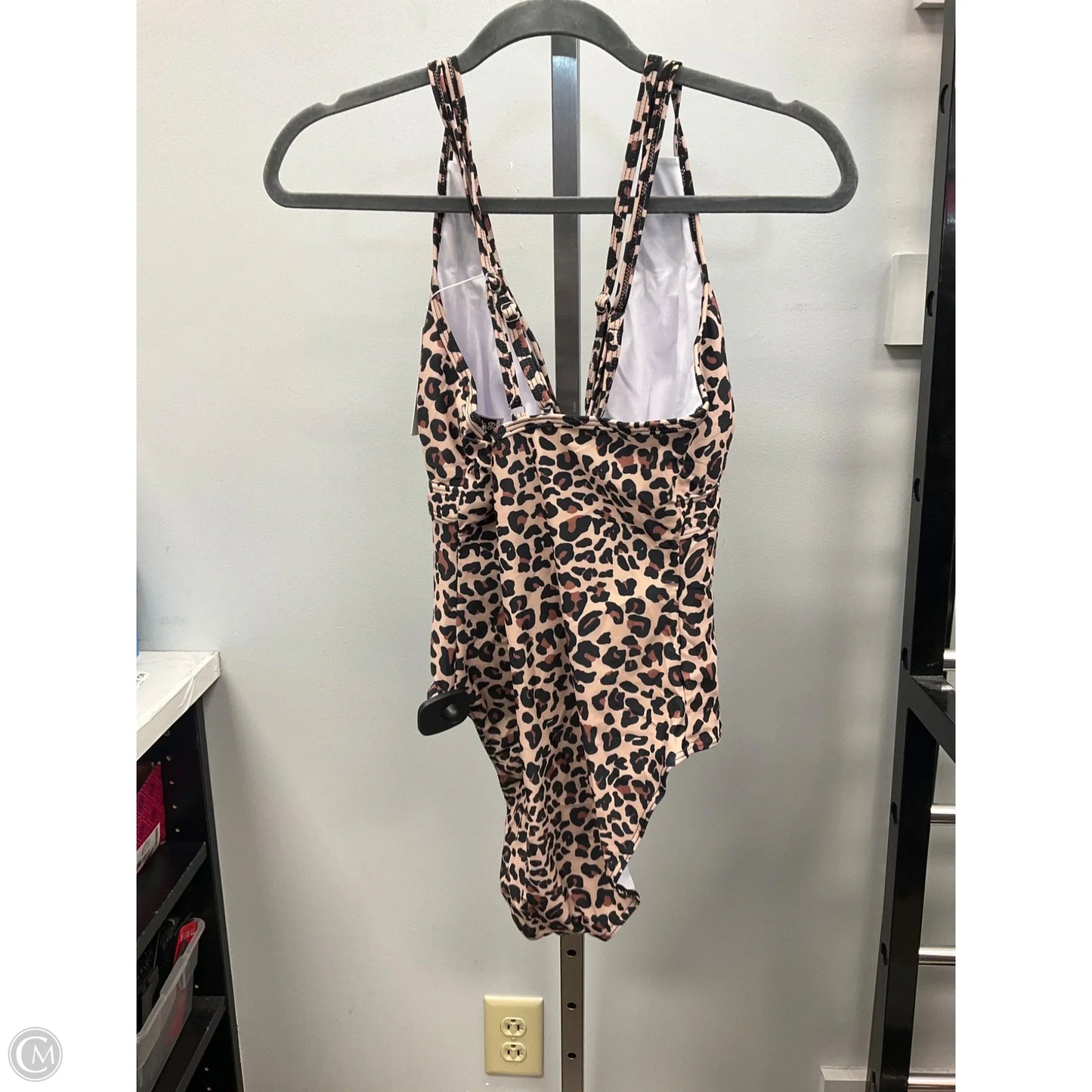 Swimsuit By Clothes Mentor In Animal Print, Size: Xl