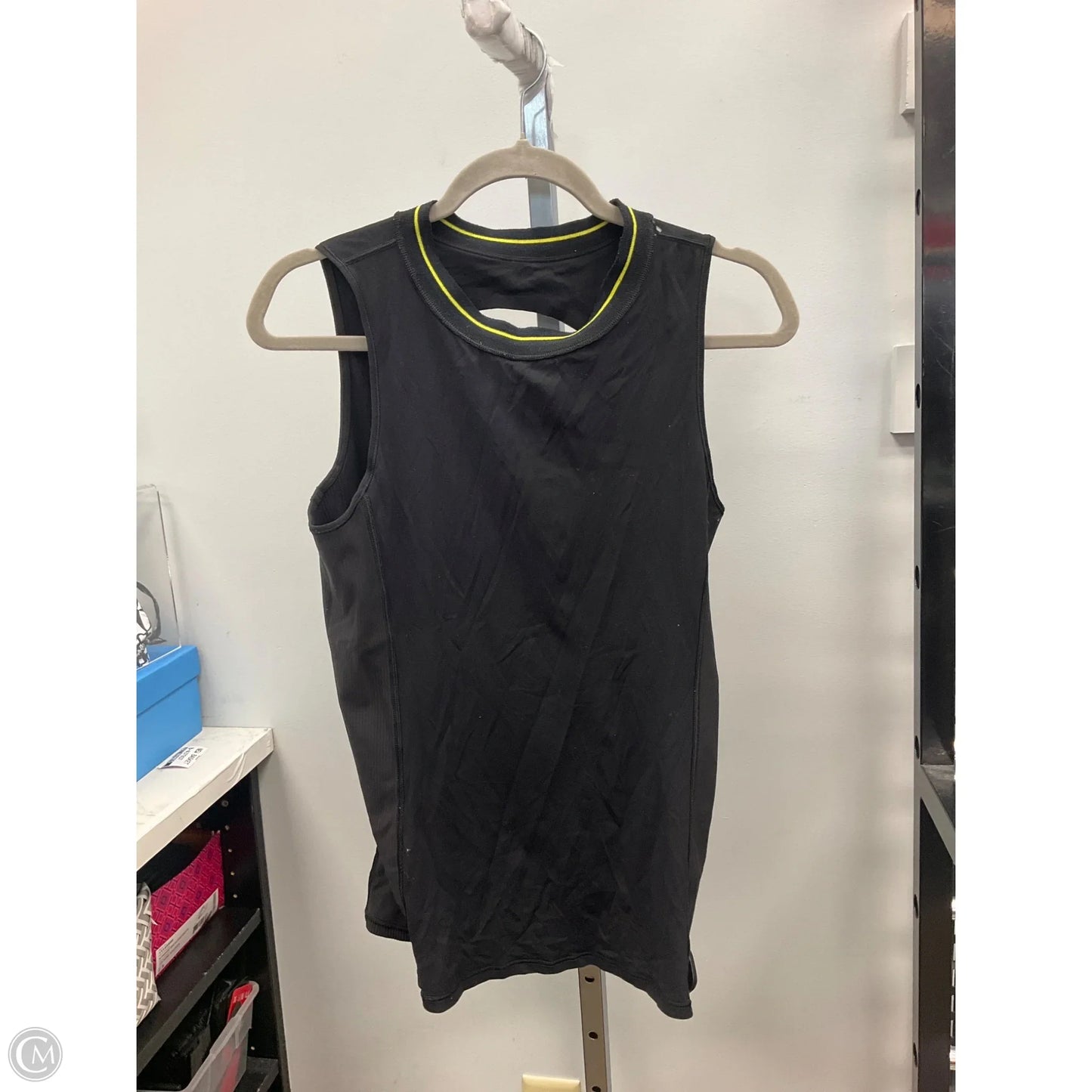 Athletic Tank Top By Lululemon In Black, Size: L