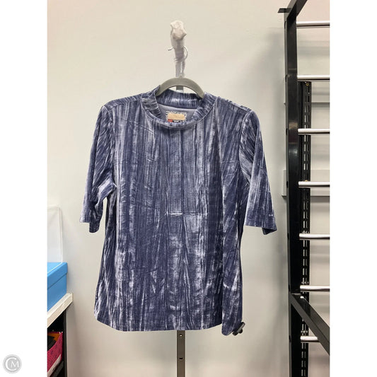Top Short Sleeve By Pilcro In Blue, Size: L