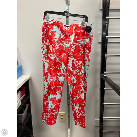 Pants Cropped By Banana Republic In Blue & Orange, Size: 8