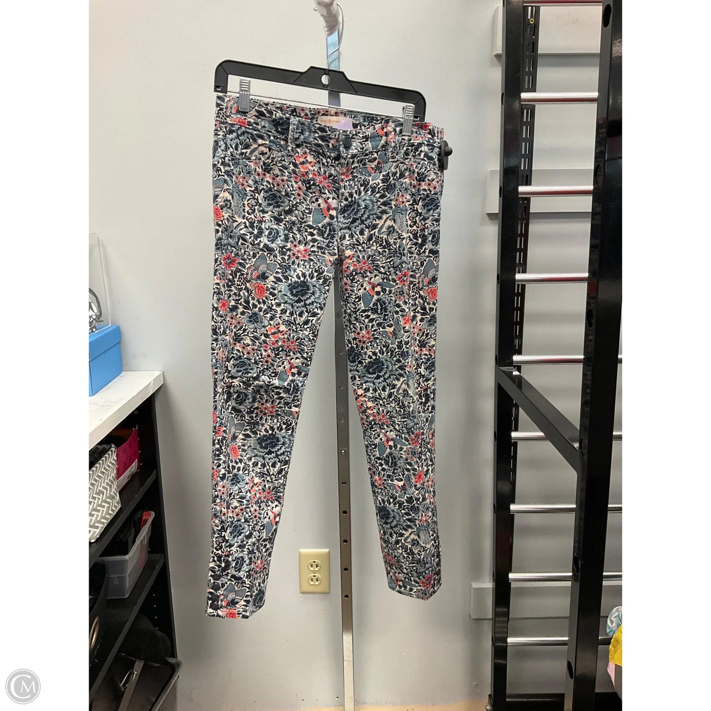 Jeans Designer By Tory Burch In Floral Print, Size: 8