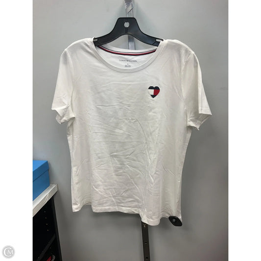 Top Short Sleeve By Tommy Hilfiger In White, Size: M